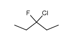 3-chloro-3-fluoro-pentane Structure