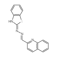 N-(quinolin-2-ylmethylideneamino)benzothiazol-2-amine picture