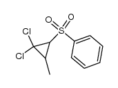 1,1-Dichlor-2-phenylsulfonyl-3-methyl-cyclopropan Structure