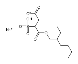 sodium C-(2-ethylhexyl) 2-sulphosuccinate Structure