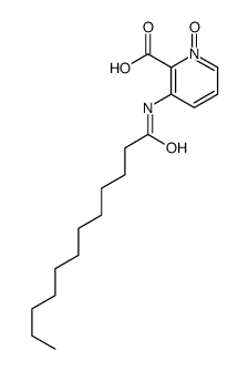 3-(dodecanoylamino)-1-oxidopyridin-1-ium-2-carboxylic acid Structure