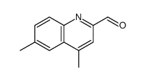 4,6-dimethylquinoline-2-carbaldehyde结构式