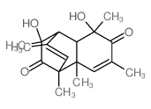 3,9-dihydroxy-3,5,7,8,9,12-hexamethyl-1,2-dihydrotricyclo[6.2.2.02,7]dodeca-3,9-diene-4,10-dione结构式