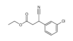 ethyl 3-(3-chlorophenyl)-3-cyanopropanoate Structure