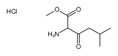 methyl 2-amino-5-methyl-3-oxohexanoate,hydrochloride Structure