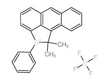 tetrafluoro-l4-borane, 1,1-dimethyl-2-phenyl-1,2-dihydroanthra[1,9-bc]thiophen-2-ium salt Structure