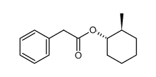 trans-2-Methylcyclohexyl-phenylacetat Structure