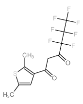 1-(2,5-dimethylthiophen-3-yl)-4,4,5,5,6,6,6-heptafluoro-hexane-1,3-dione structure