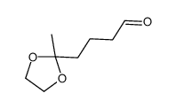 4-(2-methyl-1,3-dioxolan-2-yl)butanal Structure