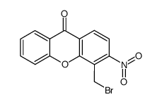 4-bromomethyl-3-nitro-xanthen-9-one结构式