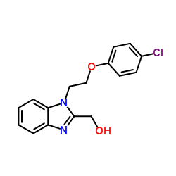 {1-[2-(4-Chlorophenoxy)ethyl]-1H-benzimidazol-2-yl}methanol Structure