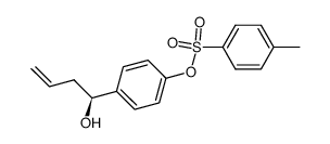 (S)-4-(1-hydroxybut-3-en-1-yl)phenyl 4-methylbenzenesulfonate结构式