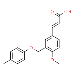 (2E)-3-{4-Methoxy-3-[(4-methylphenoxy)methyl]phenyl}acrylic acid结构式