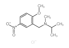 Benzenemethanamine,2-methoxy-N-methyl-N-(1-methylethyl)-5-nitro-, hydrochloride (1:1) Structure