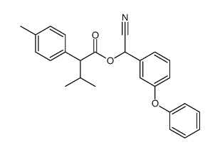 4-Methyl-α-(1-methylethyl)benzeneacetic acid cyano(3-phenoxyphenyl)methyl ester结构式