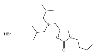 5-[[bis(2-methylpropyl)amino]methyl]-3-butyl-1,3-oxazolidin-2-one,hydrobromide结构式
