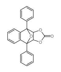 4,9-diphenyl-3a,4,9,9a-tetrahydro-4,9-epoxynaphtho[2,3-d][1,3]dioxol-2-one结构式