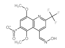 (4E)-5,8-dimethoxy-6-nitro-4-(nitrosomethylidene)-2-(trifluoromethyl)-1H-quinoline结构式