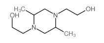 1,4-Piperazinediethanol,2,5-dimethyl- Structure