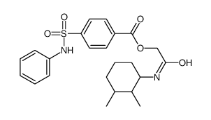 [2-[(2,3-dimethylcyclohexyl)amino]-2-oxoethyl] 4-(phenylsulfamoyl)benzoate Structure