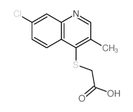 Acetic acid,2-[(7-chloro-3-methyl-4-quinolinyl)thio]-结构式