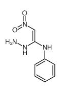 N-(1-hydrazinyl-2-nitroethenyl)aniline结构式