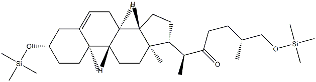 (25R)-3β,26-Bis[(trimethylsilyl)oxy]cholest-5-en-22-one structure