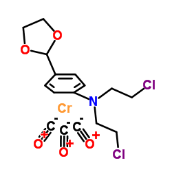 N,N-bis(2-chloroethyl)-4-(1,3-dioxolan-2-yl)aniline,carbon monoxide,chromium结构式