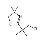 2-(1-chloro-2-methylpropan-2-yl)-4,4-dimethyl-5H-1,3-oxazole结构式
