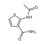 2-acetylaminothiophene-3-carboxylic acid amide结构式