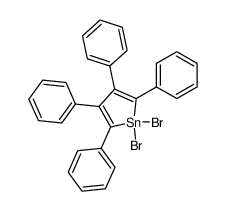 1,1-dibromo-2,3,4,5-tetraphenylstannole Structure