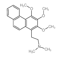 N,N-dimethyl-2-(2,3,4-trimethoxyphenanthren-1-yl)ethanamine结构式