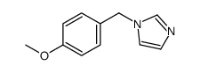 1-[(4-methoxyphenyl)methyl]imidazole结构式