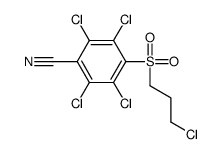 2,3,5,6-tetrachloro-4-(3-chloropropylsulfonyl)benzonitrile结构式