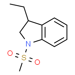 1H-Indole,3-ethyl-2,3-dihydro-1-(methylsulfonyl)-(9CI) Structure