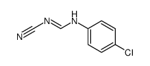 N'-(4-chlorophenyl)-N-cyanomethanimidamide结构式