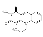 Pyrimido[4,5-b]quinoline-2,4(3H,10H)-dione, 3-methyl-10-propyl-结构式