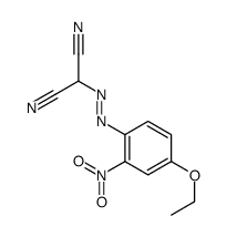 2-[(4-ethoxy-2-nitrophenyl)diazenyl]propanedinitrile结构式