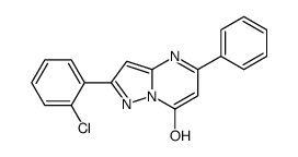 Pyrazolo[1,5-a]pyrimidin-7-ol, 2-(2-chlorophenyl)-5-phenyl- (9CI)结构式