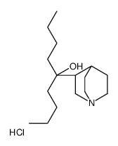 5-(1-azabicyclo[2.2.2]octan-3-yl)nonan-5-ol,hydrochloride结构式