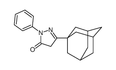 5-(1-adamantyl)-2-phenyl-4H-pyrazol-3-one结构式