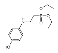 4-(2-diethoxyphosphorylethylamino)phenol结构式