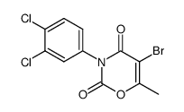 5-bromo-3-(3,4-dichloro-phenyl)-6-methyl-[1,3]oxazine-2,4-dione Structure