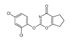 2-(2,4-dichloro-phenoxy)-6,7-dihydro-5H-cyclopenta[e][1,3]oxazin-4-one Structure