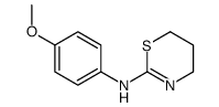 N-(4-methoxyphenyl)-5,6-dihydro-4H-1,3-thiazin-2-amine结构式