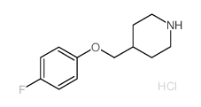 4-[(4-FLUOROPHENOXY)METHYL]PIPERIDINEHYDROCHLORIDE structure