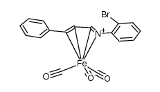 [Fe(CO)3(η-PhCH=CH-CH=NC6H4Br-2)]结构式