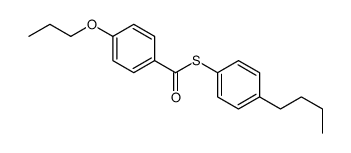 S-(4-butylphenyl) 4-propoxybenzenecarbothioate结构式