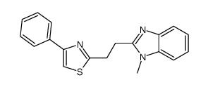 2-[2-(1-methylbenzimidazol-2-yl)ethyl]-4-phenyl-1,3-thiazole Structure