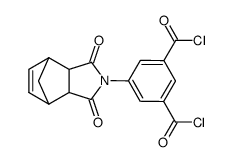 5-(3,5-Dioxo-4-aza-tricyclo[5.2.1.02,6]dec-8-en-4-yl)-isophthaloyl dichloride结构式